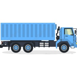 Blue Cargo Truck