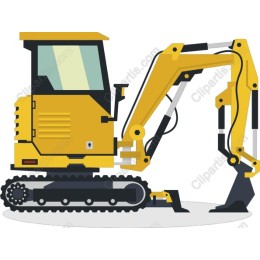 Heavy-Duty Yellow Excavator