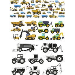 Ultimate Construction Vehicle Bundle: Clipart Set