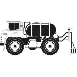 Heavy-Duty Tractor with Water Tank