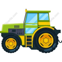 Vibrant Green Farm Tractor
