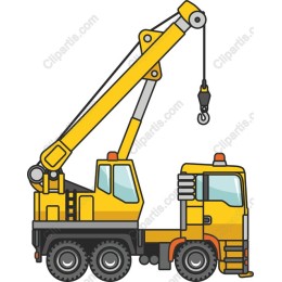Yellow Crane Truck