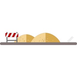 Construction Sand Mounds