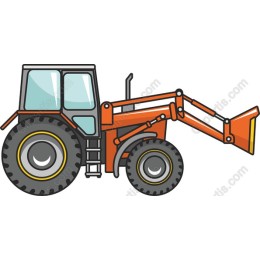 Vibrant Backhoe Loader
