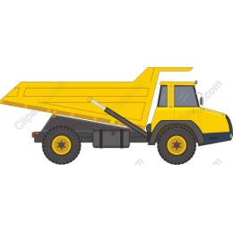 Vibrant Yellow Dump Truck