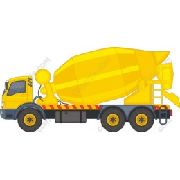 Yellow Concrete Mixer Truck