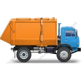 Vibrant Garbage Truck