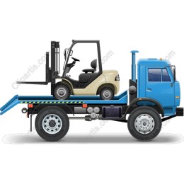Blue Truck with Forklift