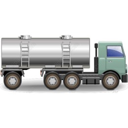Premium Silver Tanker Truck