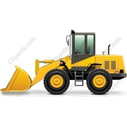 Modern Yellow Front Loader