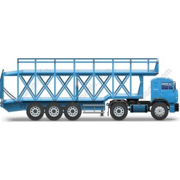 Blue Transportation Truck