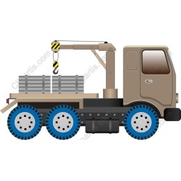 Flatbed Truck with Crane