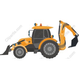 Yellow Construction Excavator