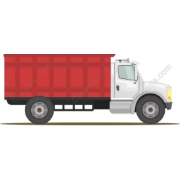 Classic Red Dump Truck