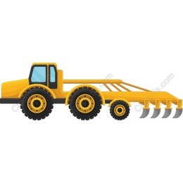 Dynamic Yellow Tractor