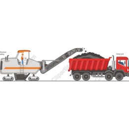 Excavator and Dump Truck