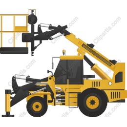 Heavy-Duty Telehandler in and