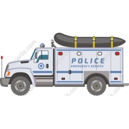 Police Emergency Service Vehicle
