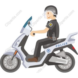 Police Officer Motorcycle