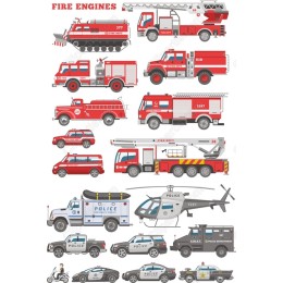 Fire Engines & Emergency Vehicles Set