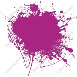 Vibrant Purple Ink Splash