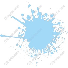 Vibrant Blue Paint Splash