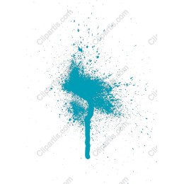 Vibrant Teal Paint Splash