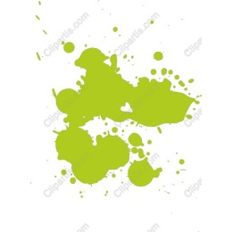 Vibrant Green Paint Splash