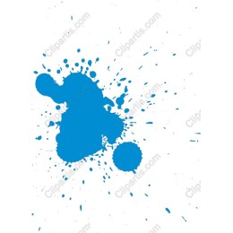 Dynamic Blue Ink Splash