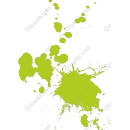 Vibrant Green Splatter