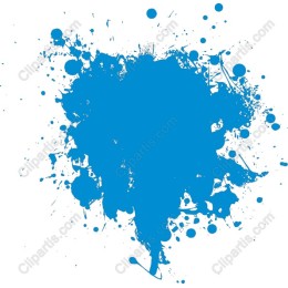 Blue Ink Splash