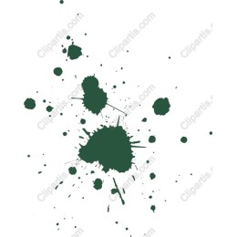 Green Paint Splatters