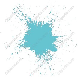 Abstract Turquoise Paint Splash