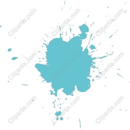 Turquoise Ink Splash
