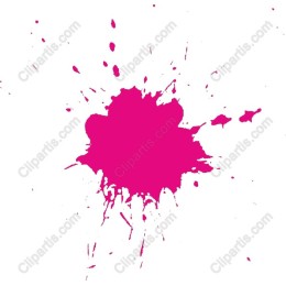 Vibrant Pink Paint Splatter