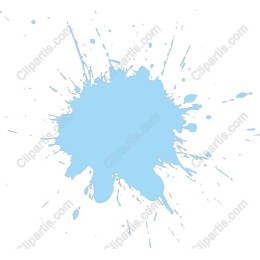 Vibrant Blue Paint Splash