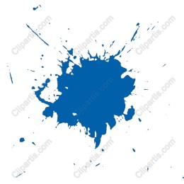 Dynamic Blue Paint Splash