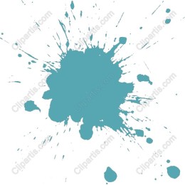 Teal Paint Splash