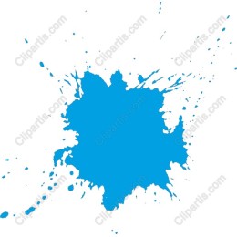 Blue Paint Splash