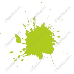 Vibrant Green Ink Splash
