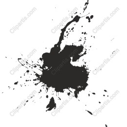 Dynamic Black Ink Splatter