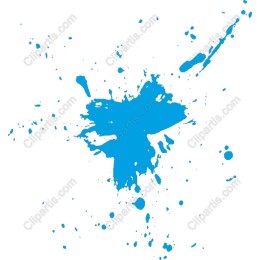 Vibrant Blue Ink Splash