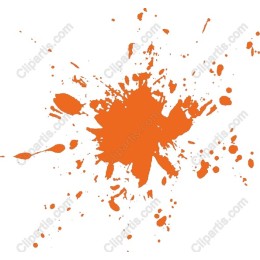 Vibrant Orange Paint Splash