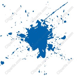 Dynamic Blue Paint Splash