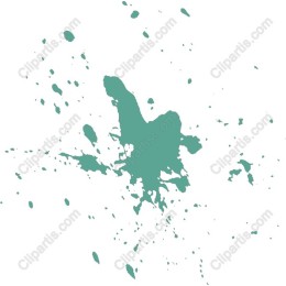 Abstract Splash - Teal Watercolor Effect