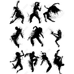 Dynamic Dance Clipart Set