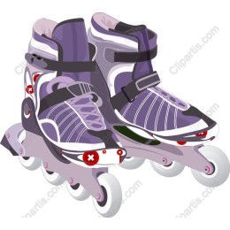 Purple Roller Skates