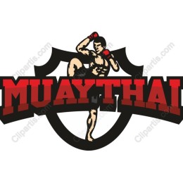 Muay Thai Fighter Logo
