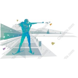 Dynamic Winter Sports Biathlon