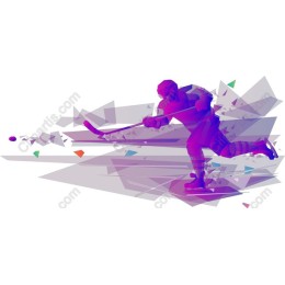 Dynamic Ice Hockey Player